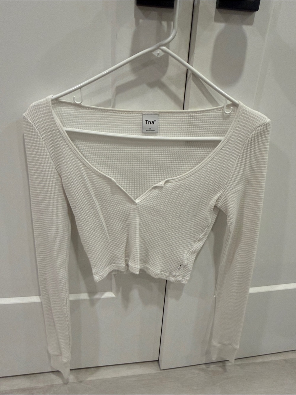 Aritzia TNA waffle long sleeve
